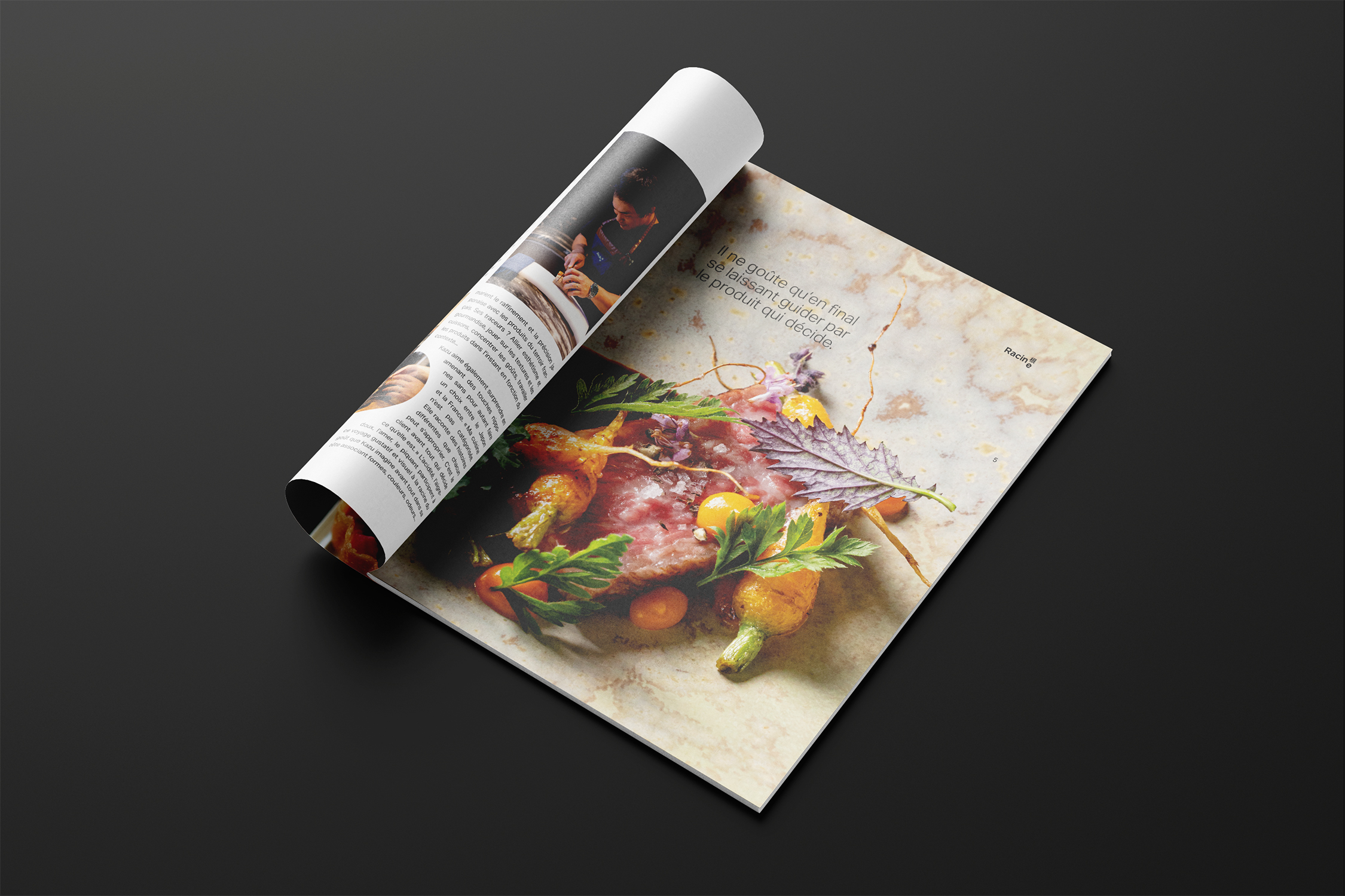 Page intérieure dossier de presse Racine, restaurant à Reims